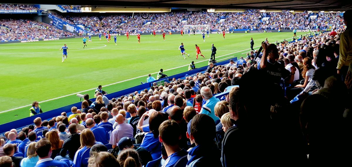 View of Stamford Bridge from the Lower East Stand, August 2014