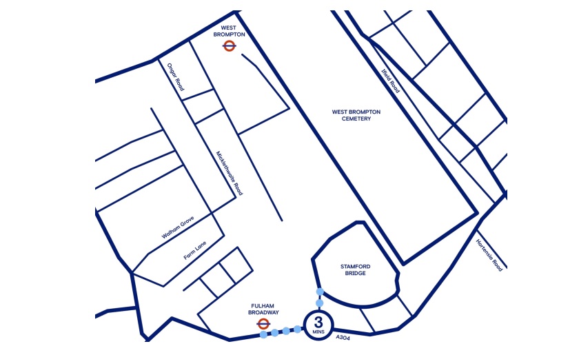 Public Transport Links for Stamford Bridge