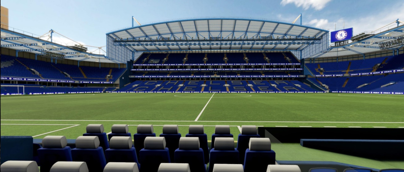 The Dugout Hospitality Seat View at Chelsea FC