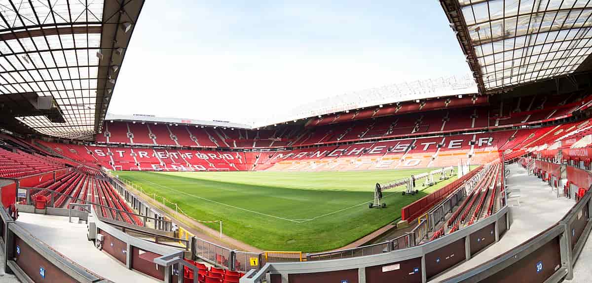 Stadium interior photo of Manchester United's Old Trafford