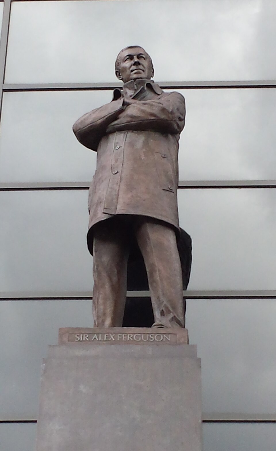 Statue of Sir Alex Ferguson outside Old Trafford