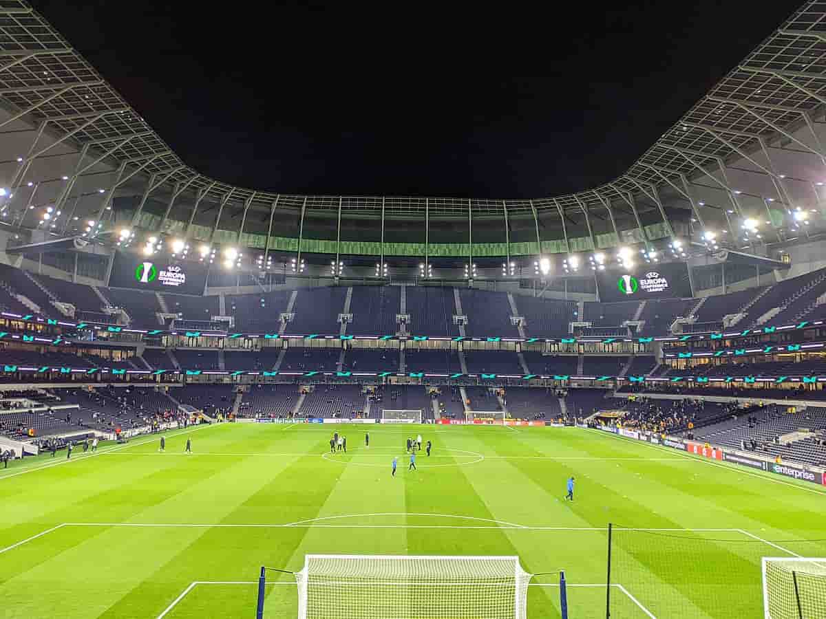 North Stand of Tottenham Hotspur Stadium during the game against Vitesse, 4 November 2021