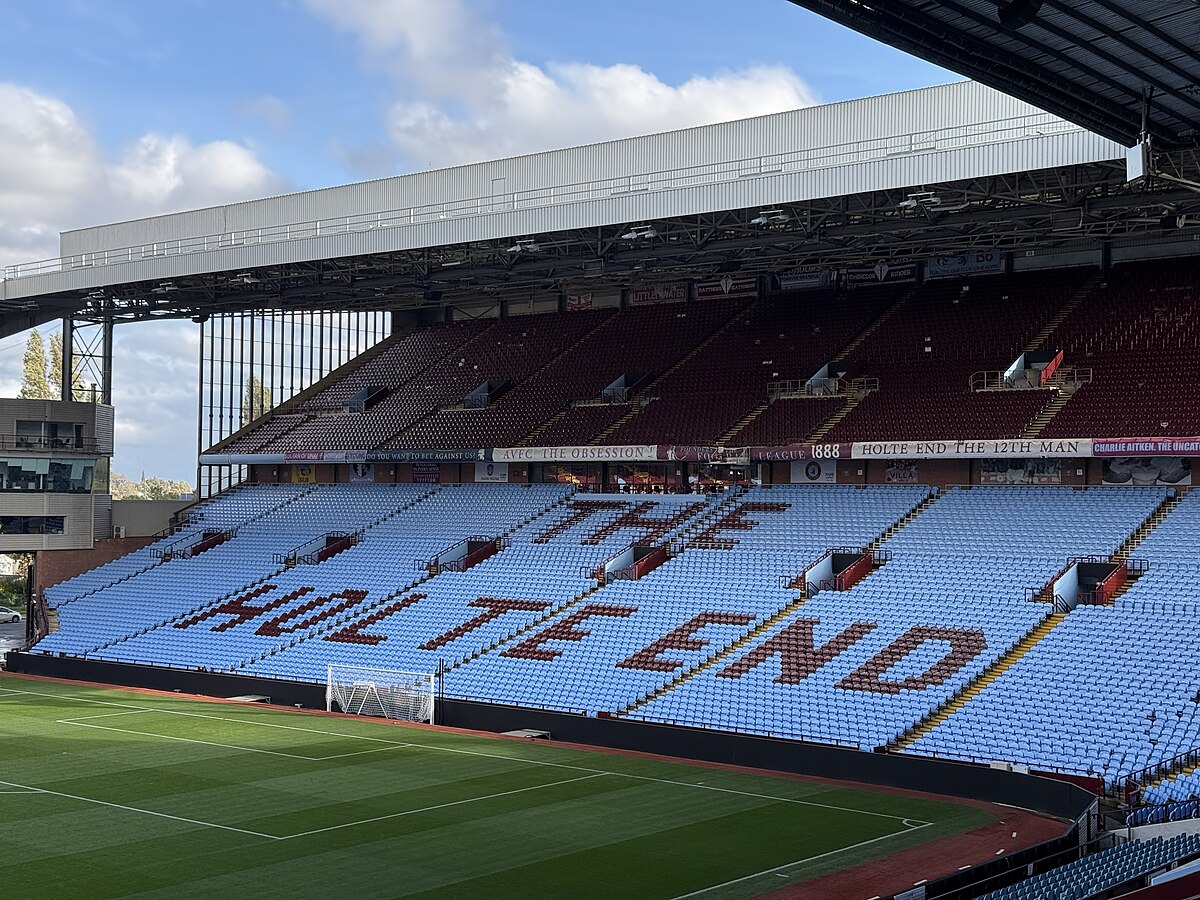 Interior view of The Holte End, home of Aston Villa F.C.